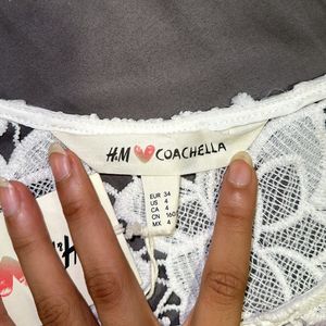 H&M X Cochella Crop Top- S