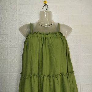 Plus Size Limen Green  Dress