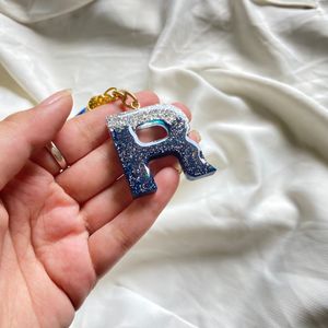 Resin Aphabet Keychain