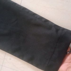 Black Korean Loose Fit Formal Trousers