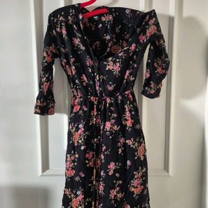 Black Floral Dress