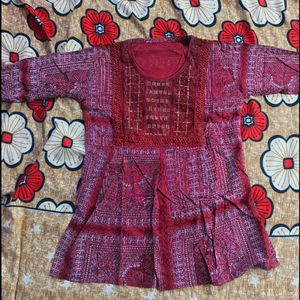 Maroon Cotton Tunic