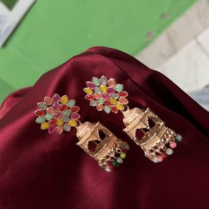 ⬇️price drop ⬇️Multi Temple Earring