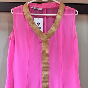 PINK ETHNIC GOWN DRESS