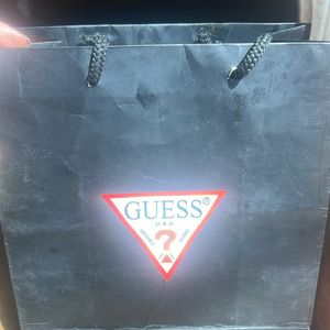 Paper Bags- 1 Guess bag, 2 wine holders/bags