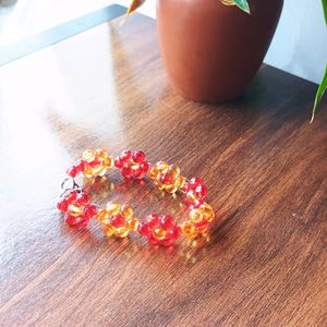 Beaded Flower Bracelet