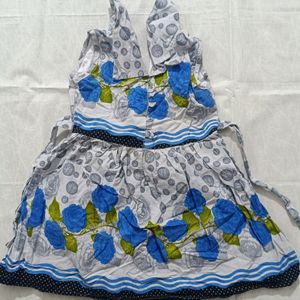 Baby Girl Wear Blue Frock