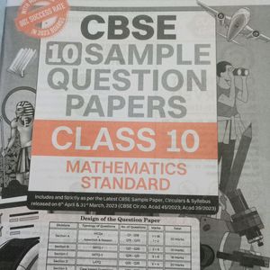 CBSE Class 10 Question Paper Mathematics Standard