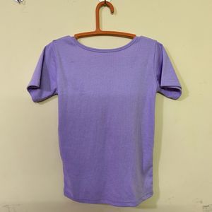 Purple Fitted Top