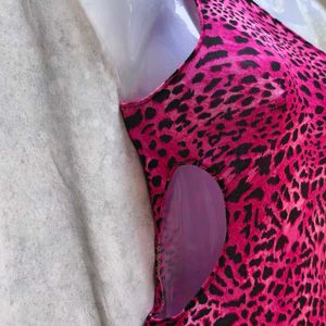 I. SEXY PINK CHEETAH PRINT LONG BODYCON