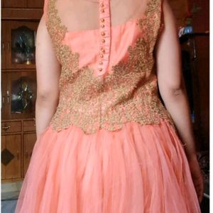 Valentine Special Peach 🍑 Cindrella Gown..