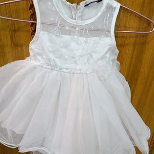 White net dress for baby girl