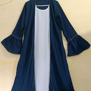 New/Unused Dubai Style Abaya With Belt Duptta