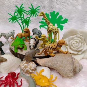 Miniature UAE Wildlife & Aquatic Animal Figures