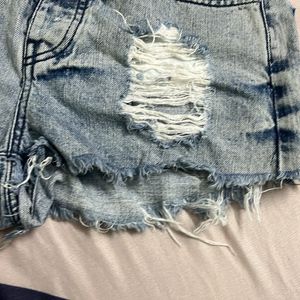 brandy melville distressed shorts