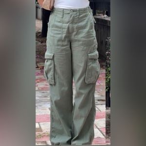 Bershka Adjustable Belt Cargo Pant