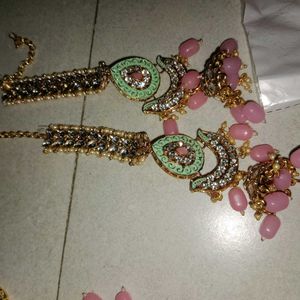 bridal kundan set of 3 peaces