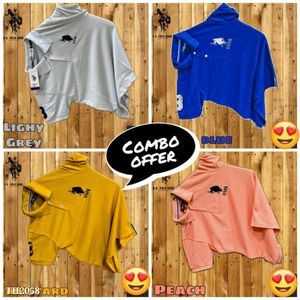 Basic Polo T-shirt -: Four Piece Combo