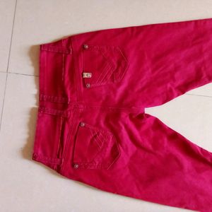 Cherry Colour Pant