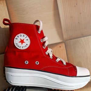 Converse Red Sneakers Women.