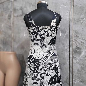 Black & White Printed Still Dress