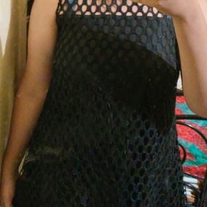 Black Net Dress