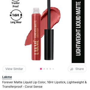 Lakme Liquid Lipstick Coral Sense