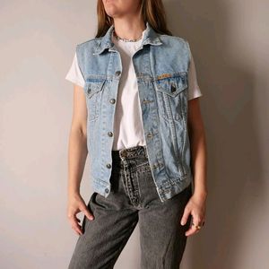 Sleeveless Denim Jacket