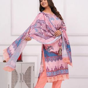 Sequins Work Digital Printed Pakistani Kurta Set