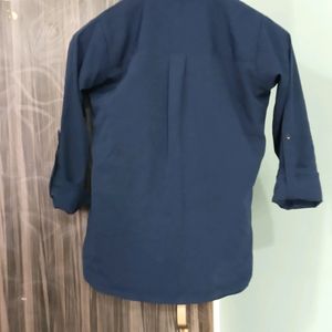 Dark Blue Women Shirt