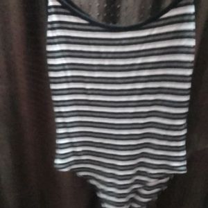 Zebra Crossing Printed Bodycon  Top