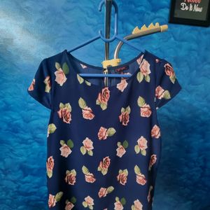 Blue Floral Top from Ginger