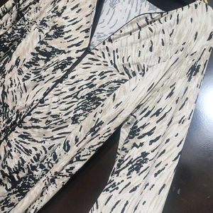 Black & Cream Printed Top For Girl & Woman 42 Bust