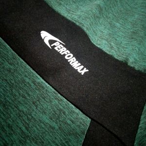 PERFORMAX DRY FIT DARK GREEN T-SHIRT SIZE-S