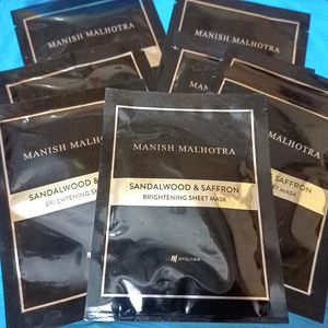 Pack Of 8 Manish Malhotra Brightening Sheet Mask