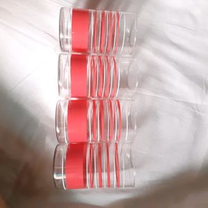 New & Unused Glass Bottle And 4 Glasses Cup Sipper