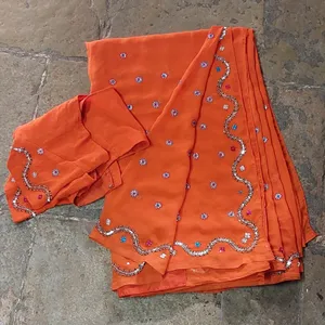 Orange Ethnic Saree