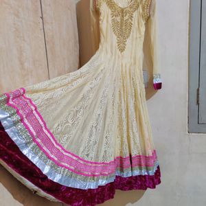 Anarkali Set With Pant & Dupatta