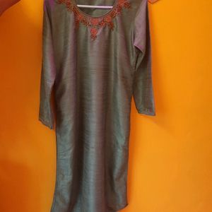 Hand Embroidery Kurta And Dupatta