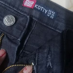 Black Denim For Girls New Not Used