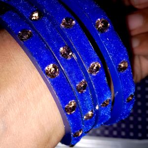 stylish Blue Bangles And Bracelets