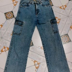 Blue Cargo Jeans