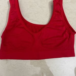 Combo Set  Bra Light Weight Red And Black