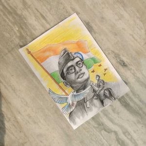 Netaji Subhash Chandra Bose Drawing