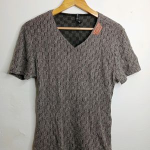 Grey's And Black Casual Top (Women's)