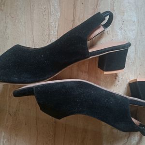 Black Block Heels