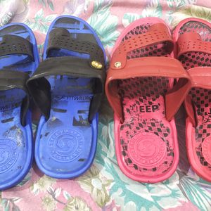 2 Pair Combo Men Branded Hawaii Slipper