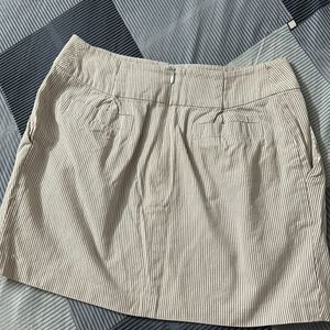 Cotton Skirt With 4 Pockets And Back Zip