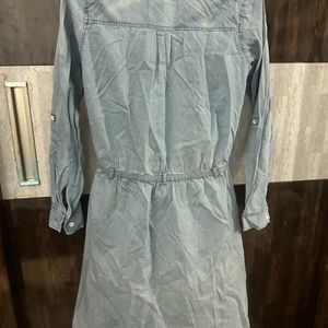 Denim shirt dress