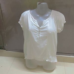 IMPORTED White Tunic Top